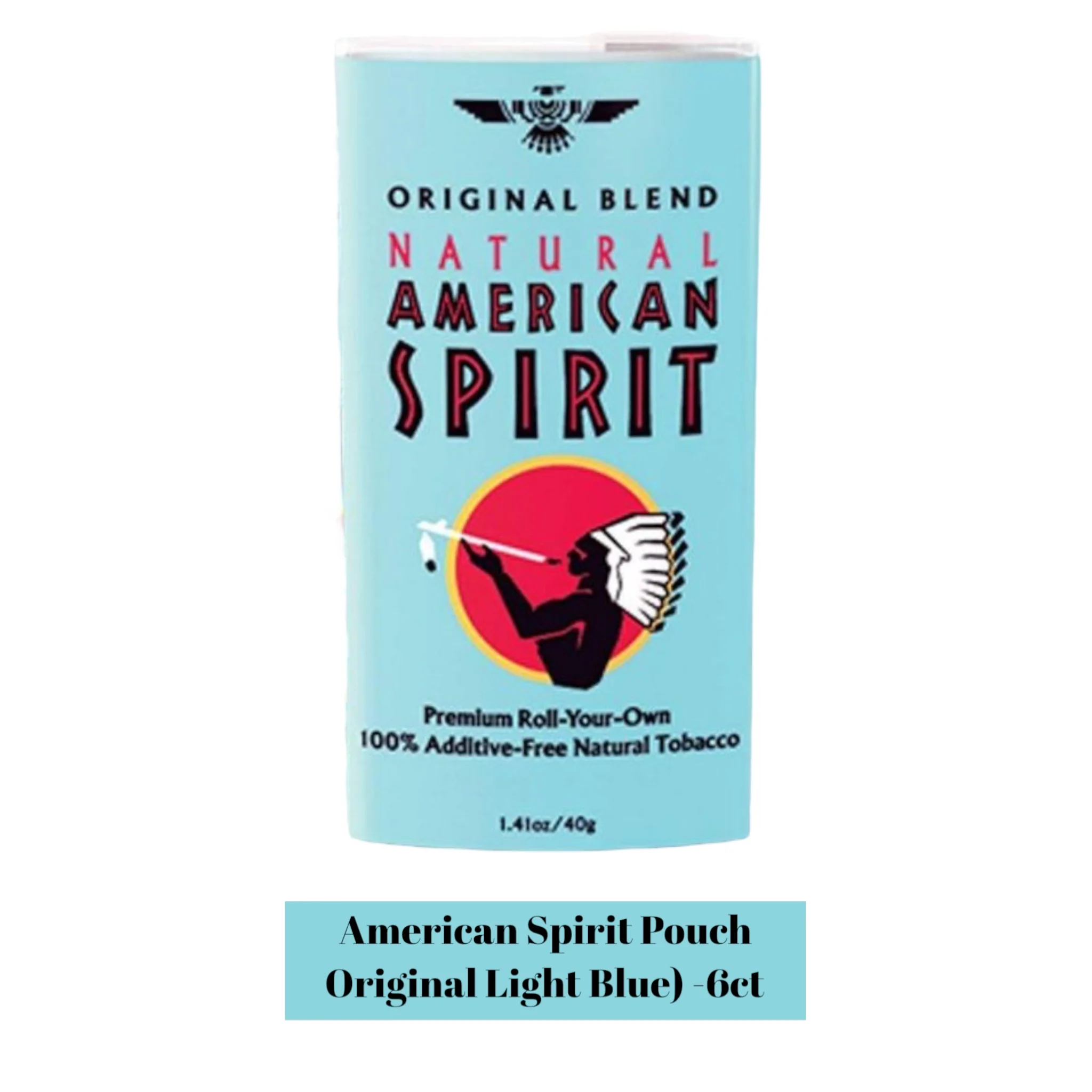 American Spirit Pipe Tobacco Pouch 1.4oz- 6ct - Image 2