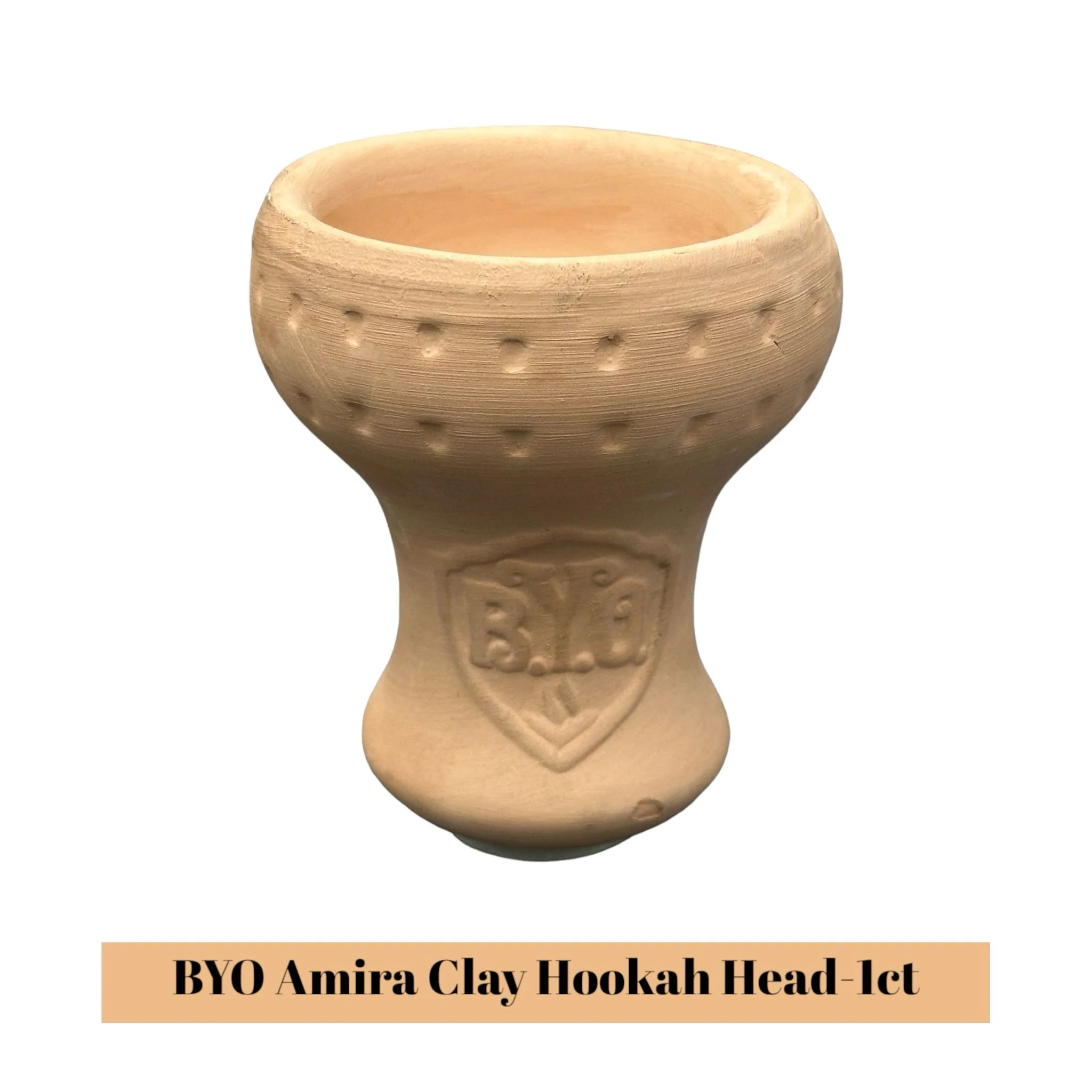 B.Y.O Amira Clay Hookah Head-1ct - Image 2