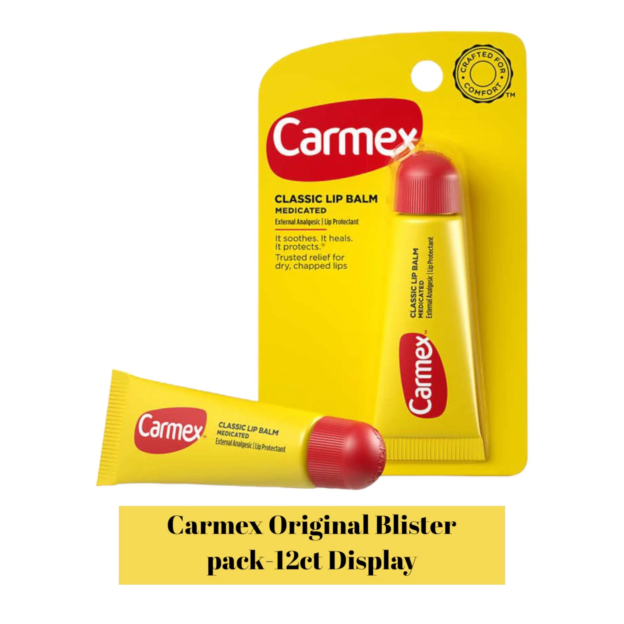 Carmex Lip Balm Tube 1pk Strawberry- 12ct - Image 2