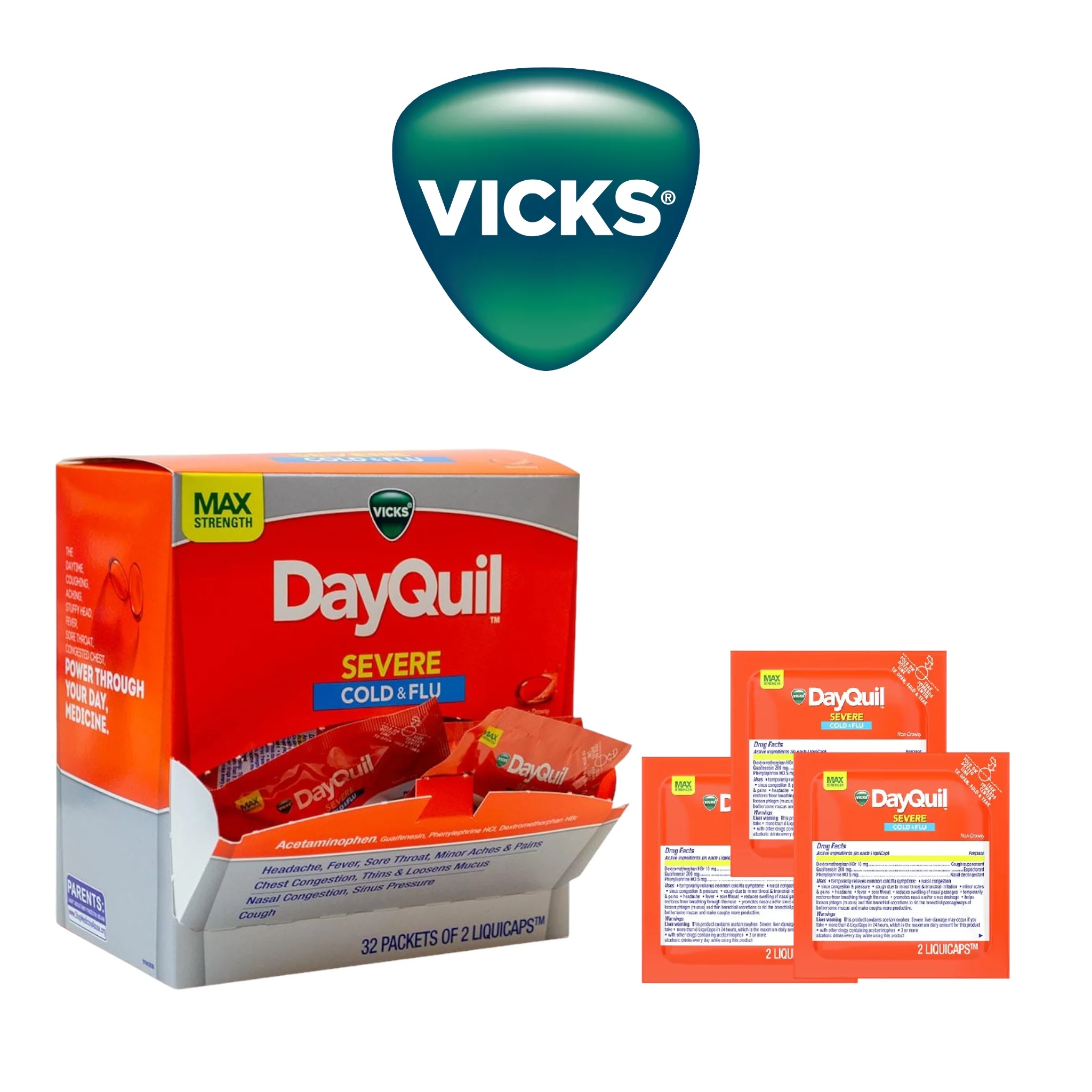 DayQuill Cols & Flu Caplets 2pk- 32ct