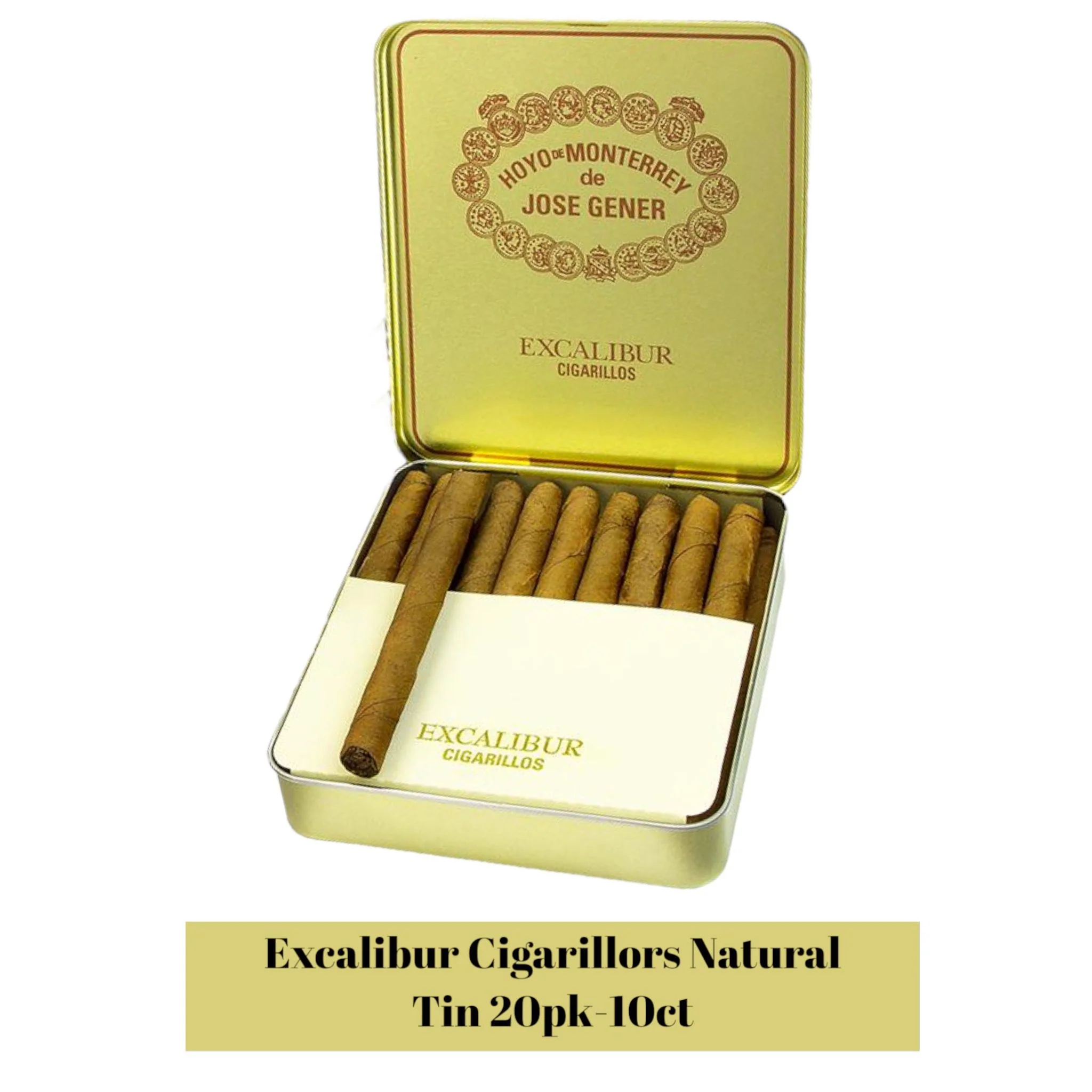 Excalibur Cigarillors Natural Tin 20pk -10ct - Image 2