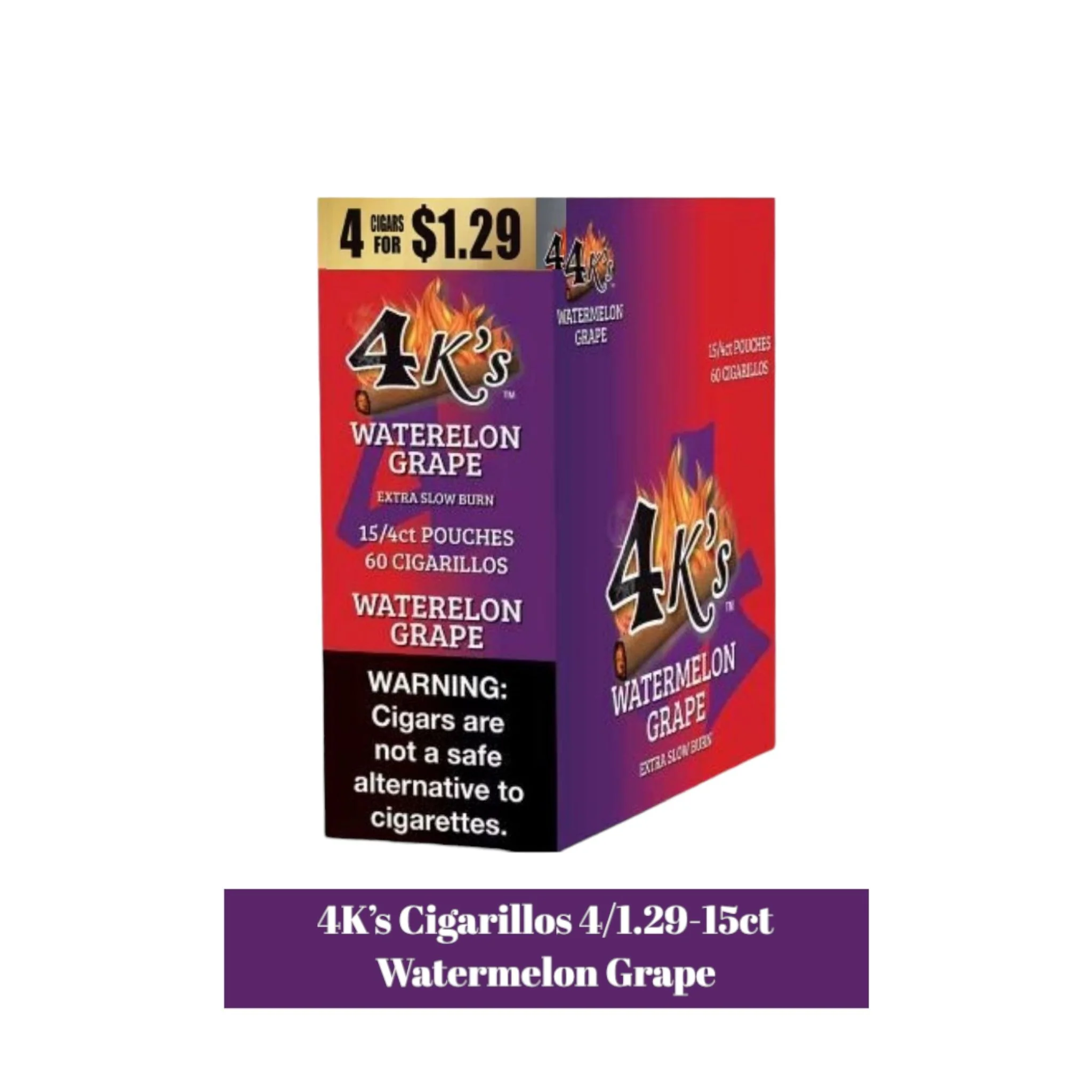 Good Times 4K's Cigarillos 4pk for 1.29- 15ct - Image 3