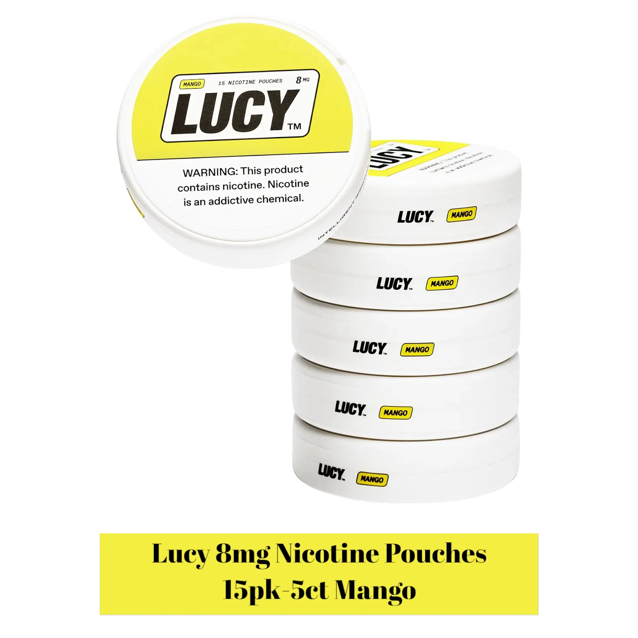 LUCY Nicotine Pouches 8mg 15pk -5ct - Image 5