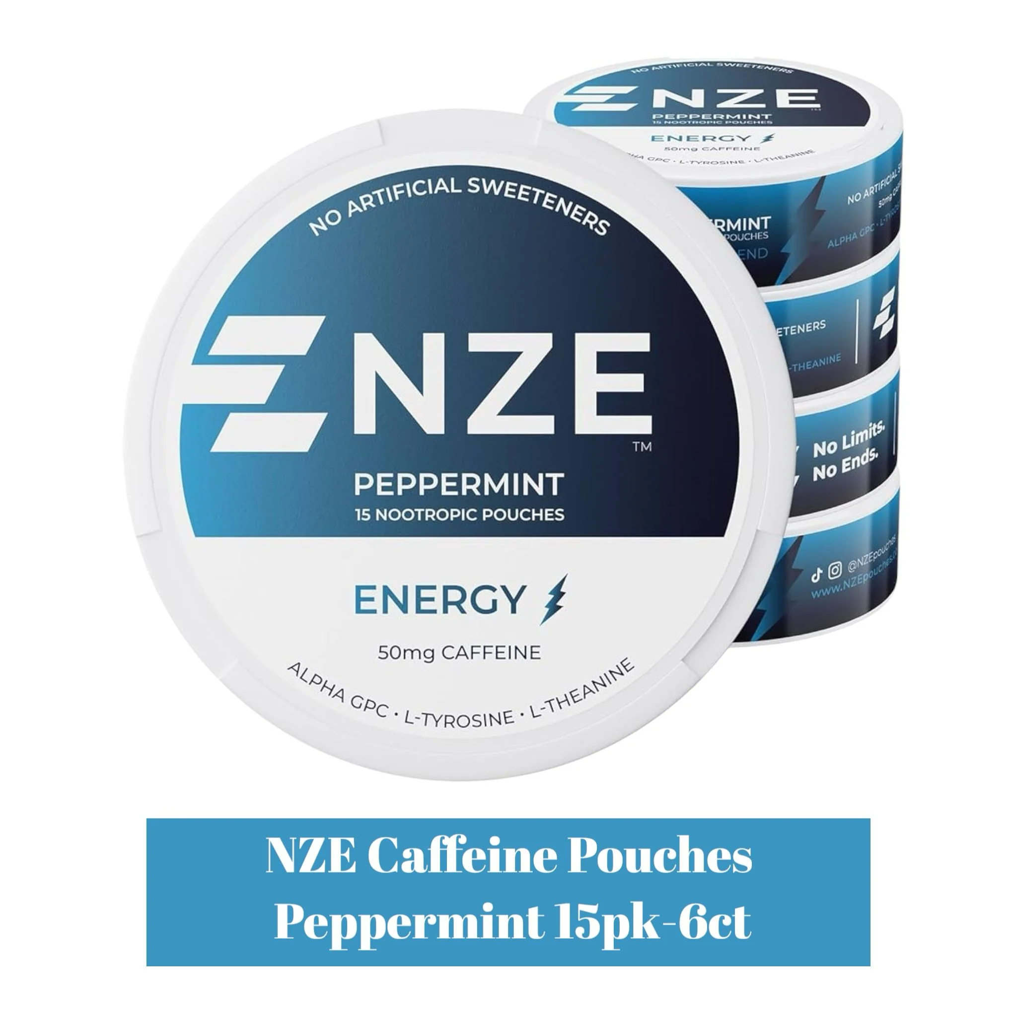 NZE Caffeine Pouches 15pk-6ct - Image 2