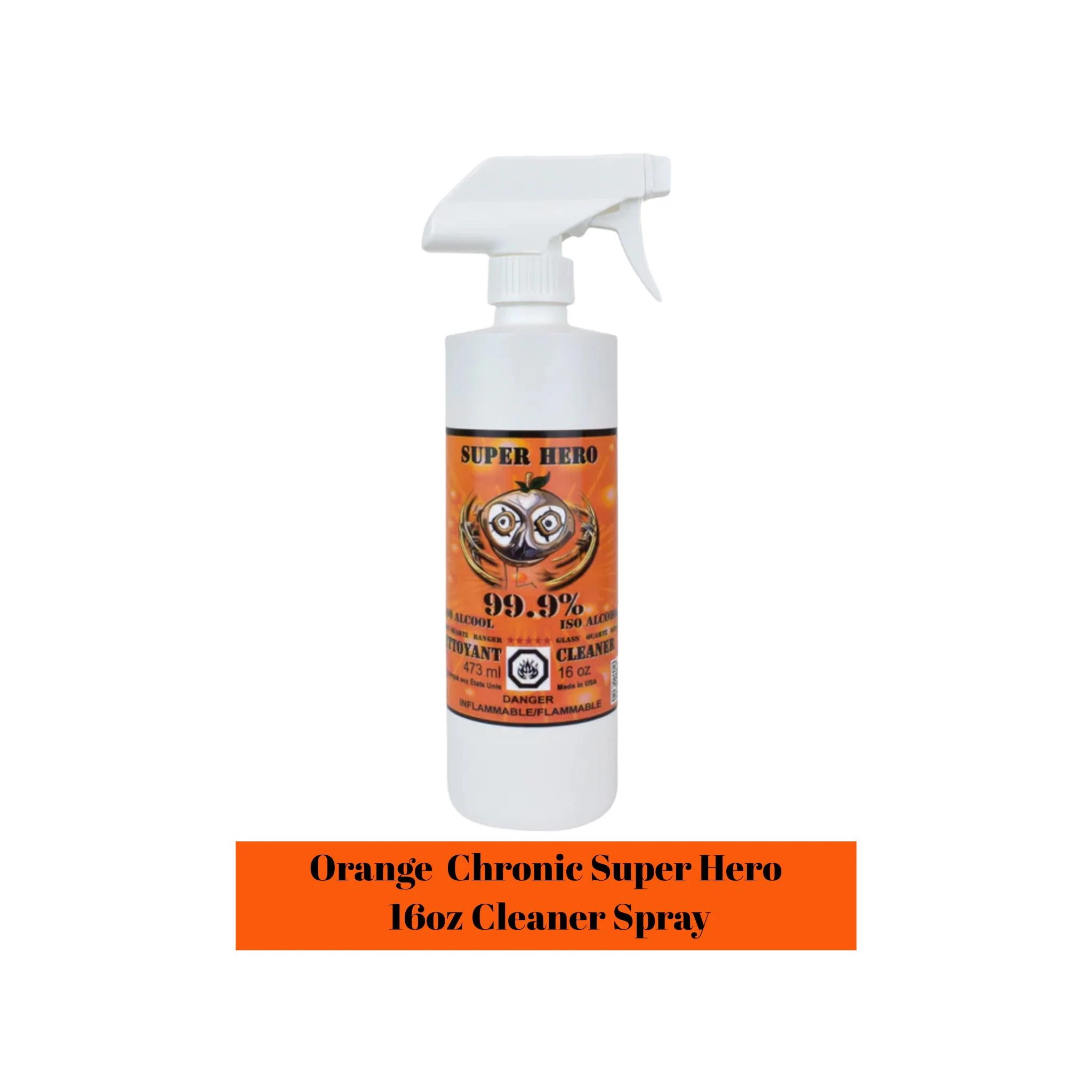 Orange Chronic 16oz SPRAY Super Hero Cleaner - Image 2