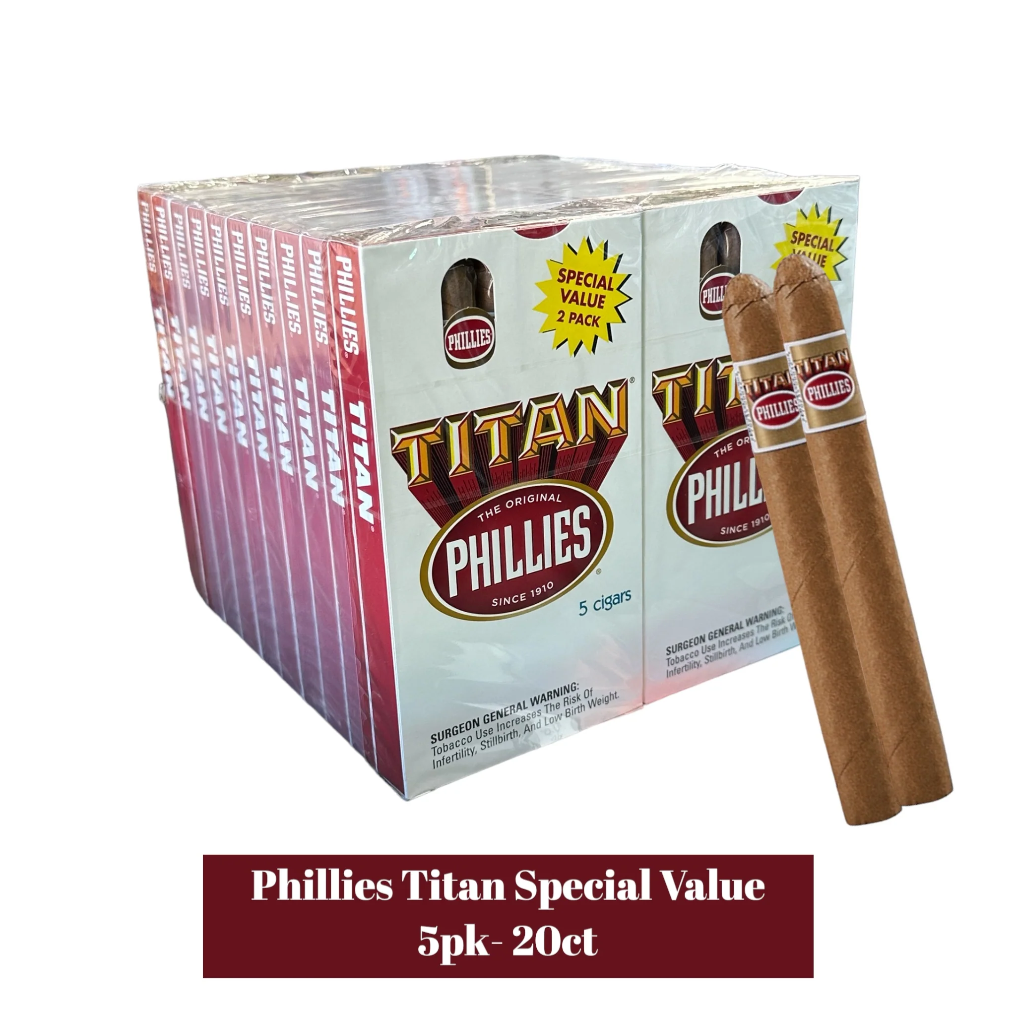 Phillies Titan Special Value Cigars 5pk- 20ct - Image 2