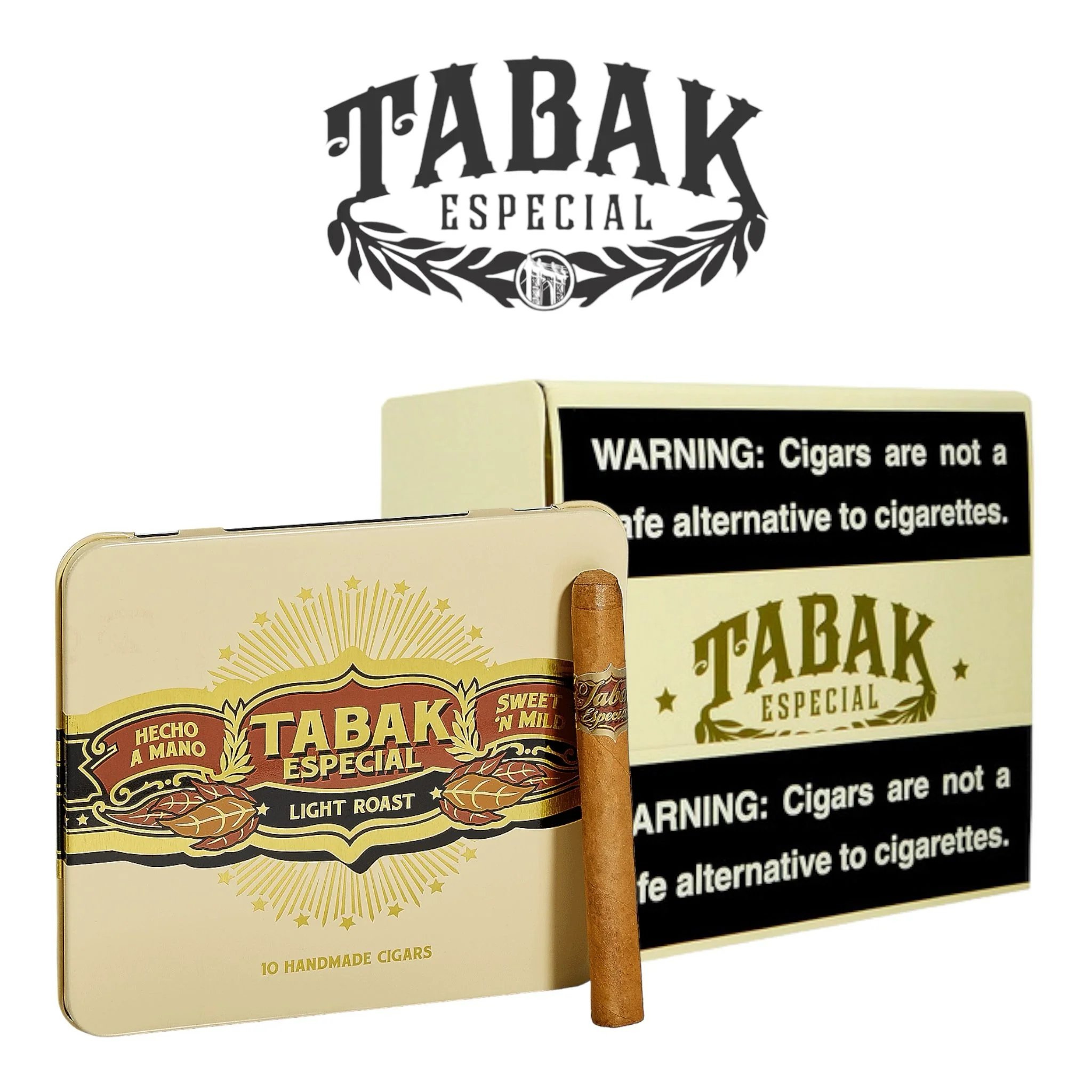 Tabak Especial Dulce WHITE 10pk Tin-5ct