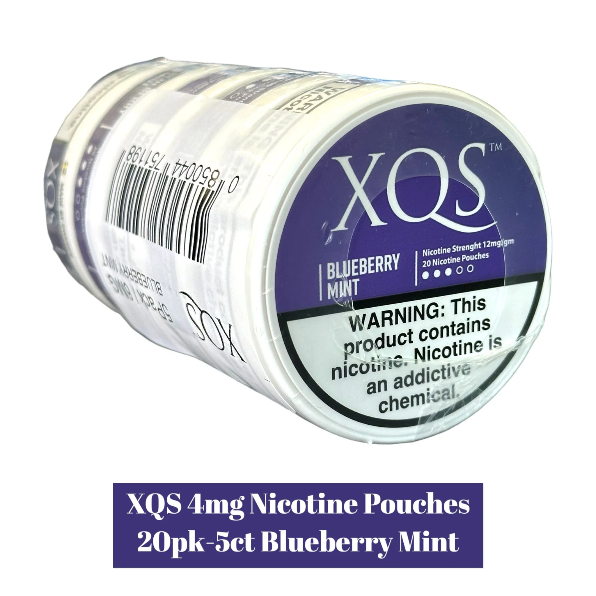 XQS Nicotine Pouches 4mg 20pk- 5ct - Image 2