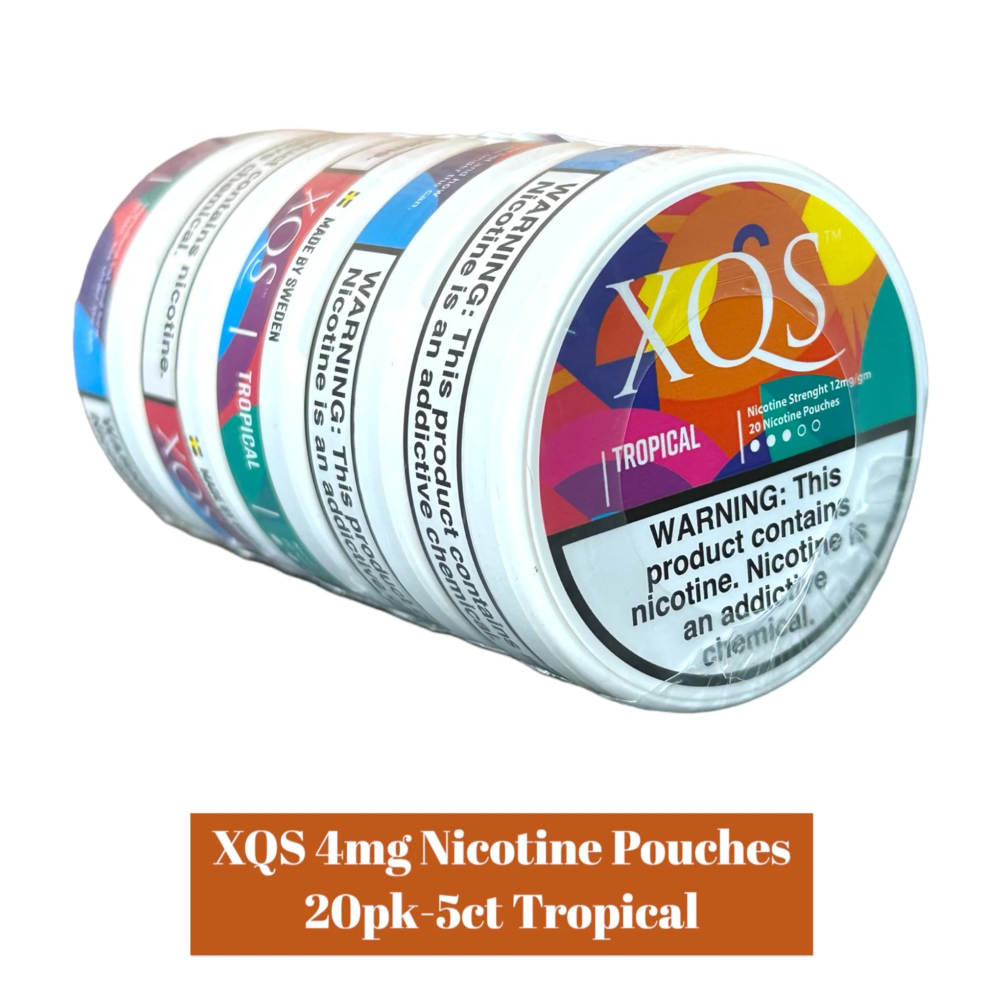 XQS Nicotine Pouches 4mg 20pk- 5ct - Image 5