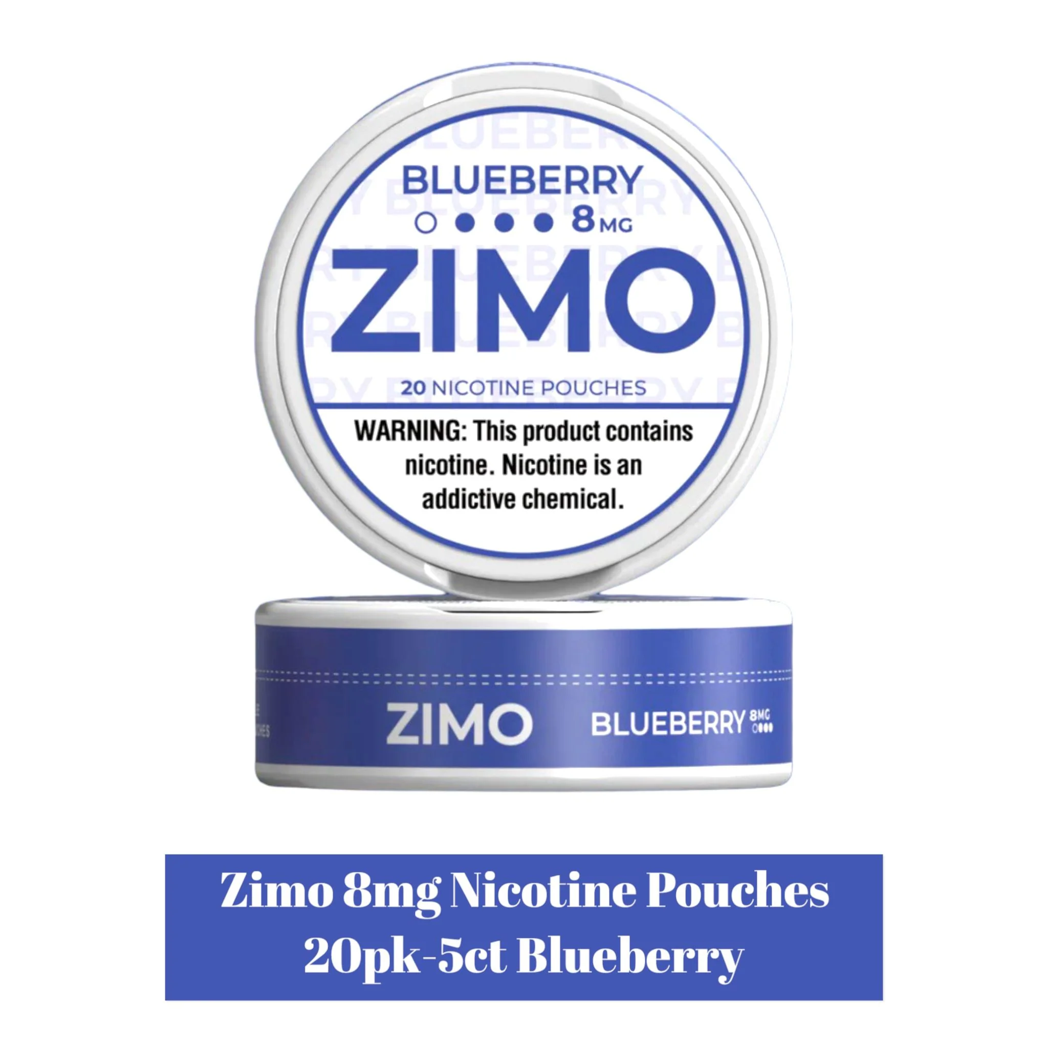 Zimo 8mg Nicotine Pouches 20pk -5ct - Image 2